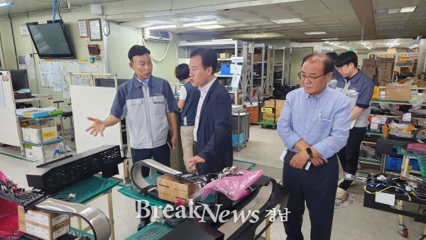 류효종 의창구청장, 강소기업 ㈜대건테크 찾아 ‘체감형 행정’ 가동